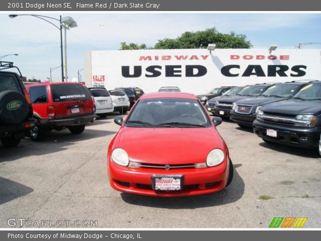 2001 Dodge Neon SE in Flame Red