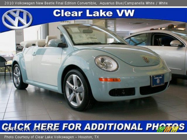 2010 Volkswagen New Beetle Final Edition Convertible in Aquarius Blue/Campanella White