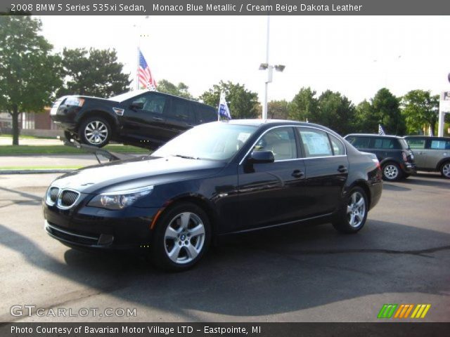 2008 BMW 5 Series 535xi Sedan in Monaco Blue Metallic