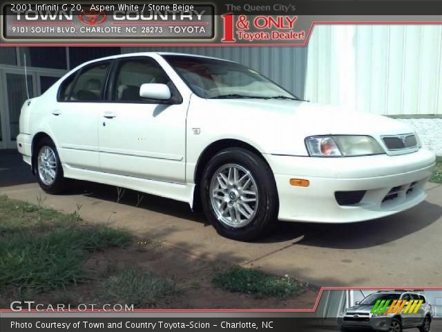 2001 Infiniti G 20 in Aspen White