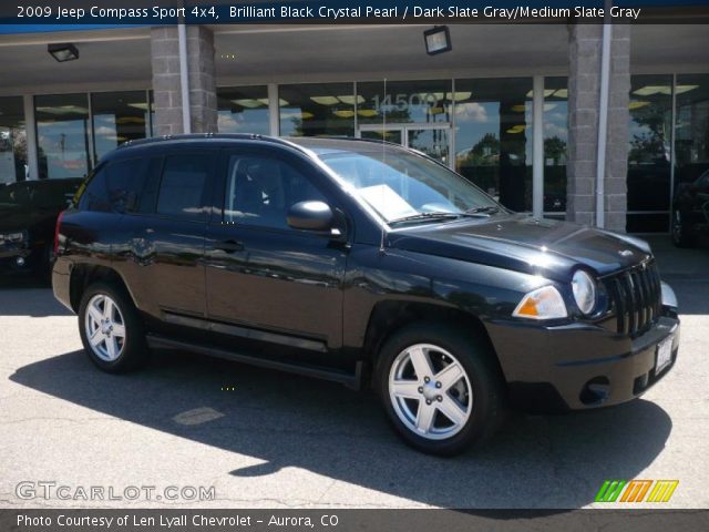 2009 Jeep Compass Sport 4x4 in Brilliant Black Crystal Pearl