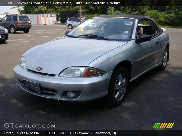 2000 Chevrolet Cavalier Z24 Convertible in Ultra Silver Metallic