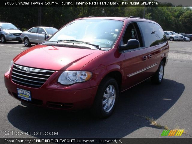 2005 Chrysler Town & Country Touring in Inferno Red Pearl
