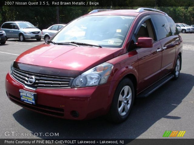 2007 Nissan Quest 3.5 S in Red Brawn Metallic