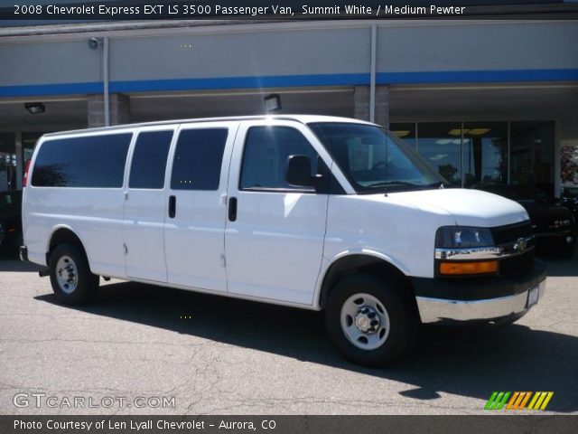 2008 Chevrolet Express EXT LS 3500 Passenger Van in Summit White