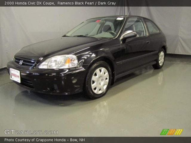 2000 Honda Civic DX Coupe in Flamenco Black Pearl