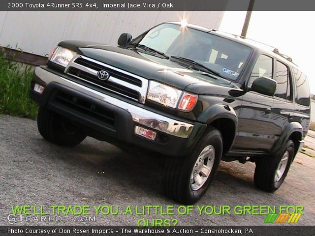2000 Toyota 4Runner SR5 4x4 in Imperial Jade Mica