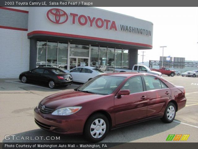 2003 Toyota Camry LE in Salsa Red Pearl