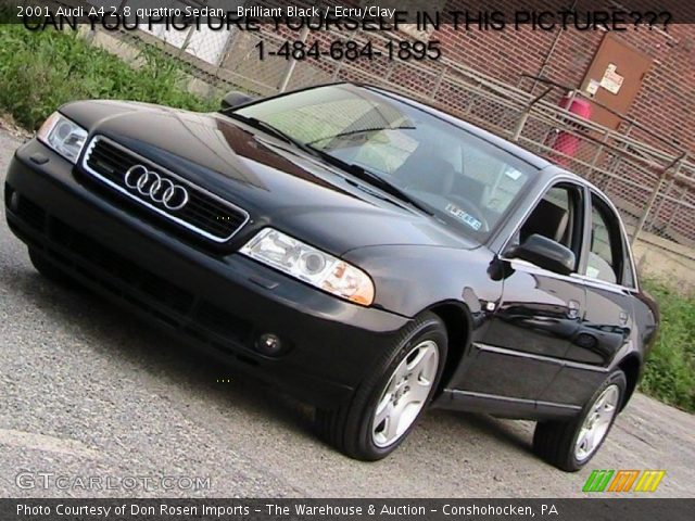 2001 Audi A4 2.8 quattro Sedan in Brilliant Black
