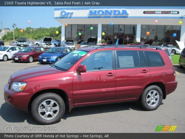 2006 Toyota Highlander V6 in Salsa Red Pearl