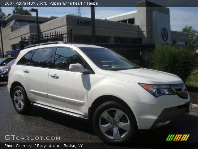 2007 Acura MDX Sport in Aspen White Pearl