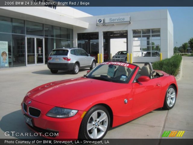 2006 BMW Z4 3.0i Roadster in Bright Red
