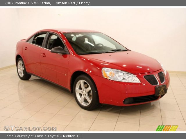 2007 Pontiac G6 V6 Sedan in Crimson Red
