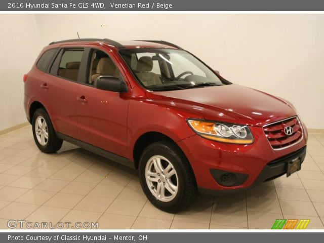 2010 Hyundai Santa Fe GLS 4WD in Venetian Red