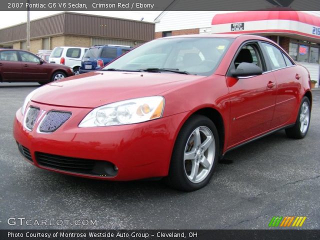 2007 Pontiac G6 V6 Sedan in Crimson Red