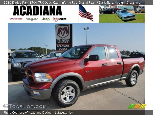 2010 Dodge Ram 1500 TRX Quad Cab in Inferno Red Crystal Pearl