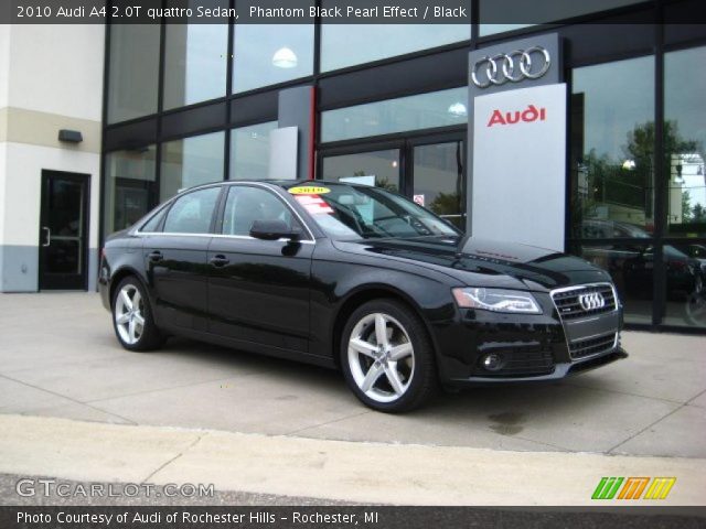 2010 Audi A4 2.0T quattro Sedan in Phantom Black Pearl Effect