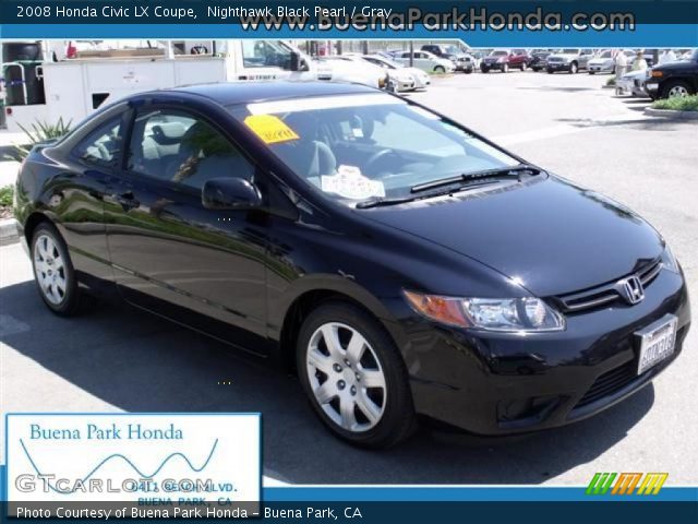 2008 Honda Civic LX Coupe in Nighthawk Black Pearl