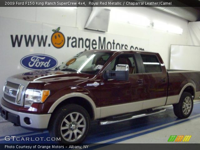 2009 Ford F150 King Ranch SuperCrew 4x4 in Royal Red Metallic