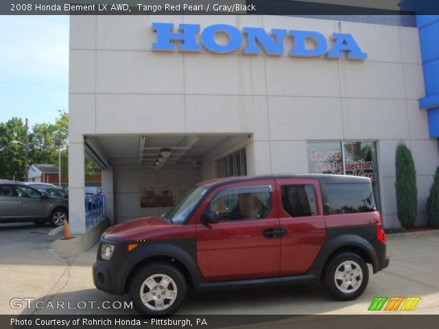 2008 Honda Element LX AWD in Tango Red Pearl