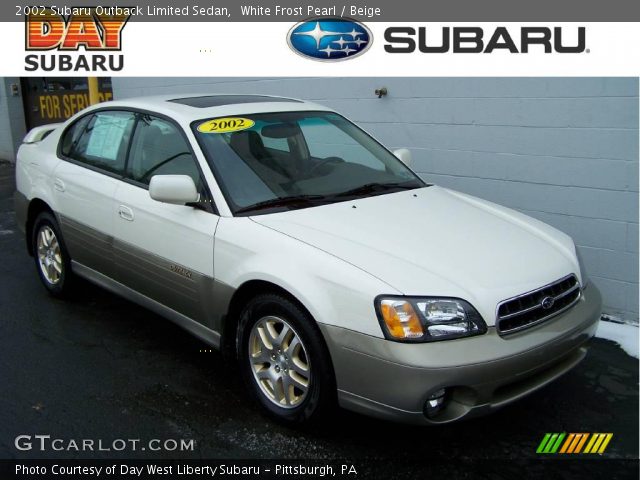 2002 Subaru Outback Limited Sedan in White Frost Pearl