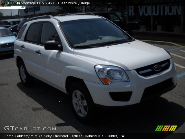 2010 Kia Sportage LX V6 4x4 in Clear White