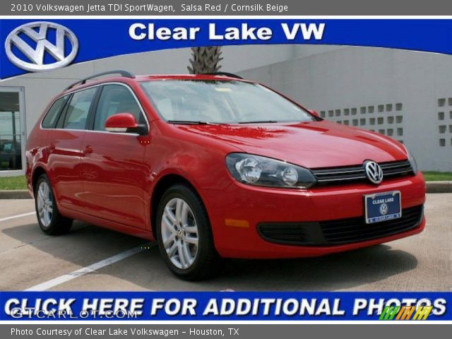 2010 Volkswagen Jetta TDI SportWagen in Salsa Red