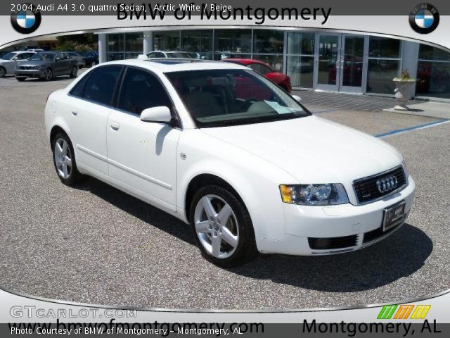 2004 Audi A4 3.0 quattro Sedan in Arctic White