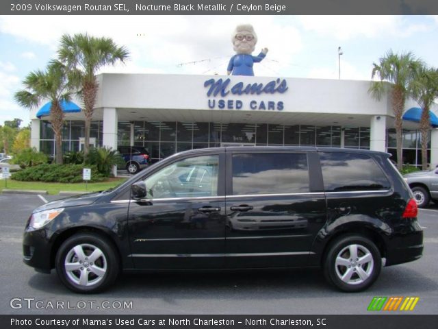 2009 Volkswagen Routan SEL in Nocturne Black Metallic