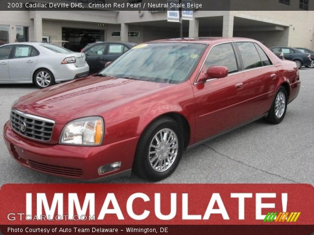 2003 Cadillac DeVille DHS in Crimson Red Pearl