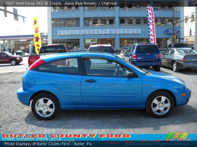 2007 Ford Focus ZX3 SE Coupe in Aqua Blue Metallic