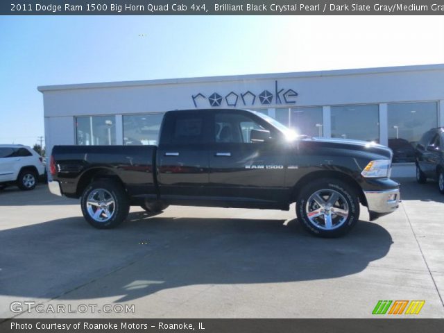 2011 Dodge Ram 1500 Big Horn Quad Cab 4x4 in Brilliant Black Crystal Pearl