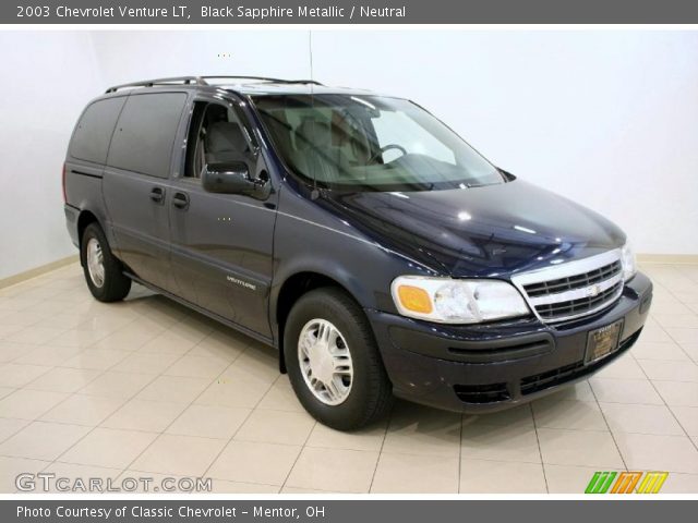 2003 Chevrolet Venture LT in Black Sapphire Metallic