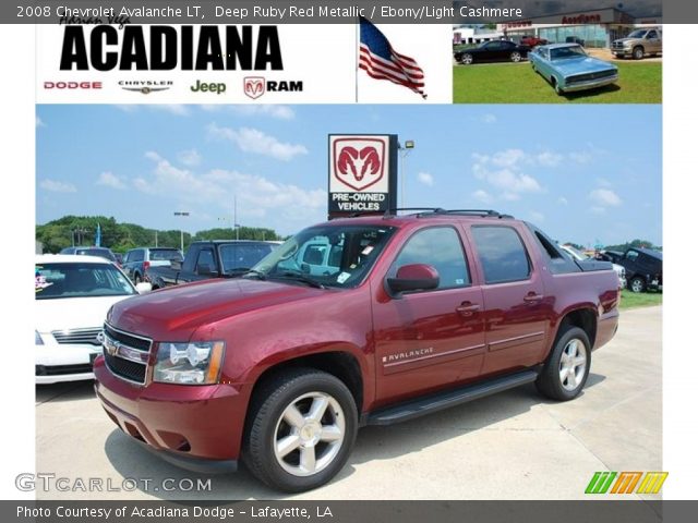 2008 Chevrolet Avalanche LT in Deep Ruby Red Metallic