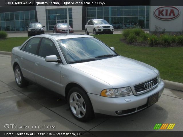 2001 Audi A4 2.8 quattro Sedan in Light Silver Metallic