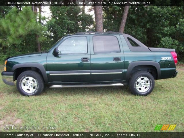 2004 Chevrolet Avalanche 1500 Z71 4x4 in Dark Green Metallic