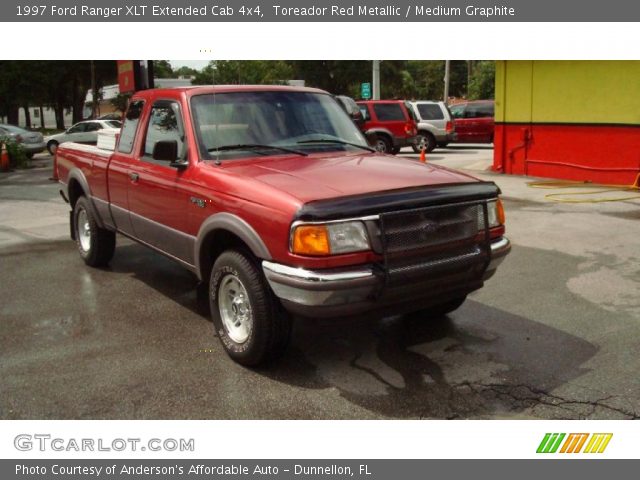 1997 Ford Ranger XLT Extended Cab 4x4 in Toreador Red Metallic