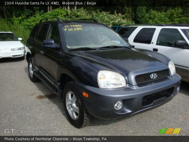 2004 Hyundai Santa Fe LX 4WD in Moonlit Blue