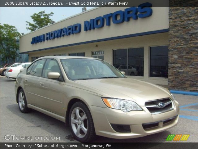 2008 Subaru Legacy 2.5i Sedan in Harvest Gold Metallic