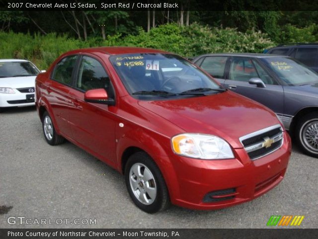 2007 Chevrolet Aveo LS Sedan in Sport Red