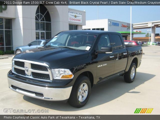 2011 Dodge Ram 1500 SLT Crew Cab 4x4 in Brilliant Black Crystal Pearl