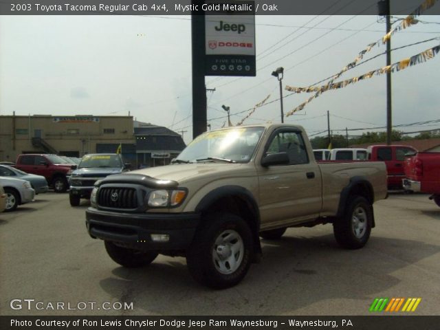 2003 Toyota Tacoma Regular Cab 4x4 in Mystic Gold Metallic