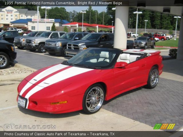 1995 Pontiac Firebird Formula Convertible in Bright Red