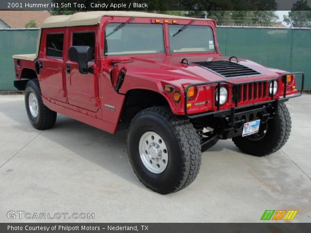 2001 Hummer H1 Soft Top in Candy Apple