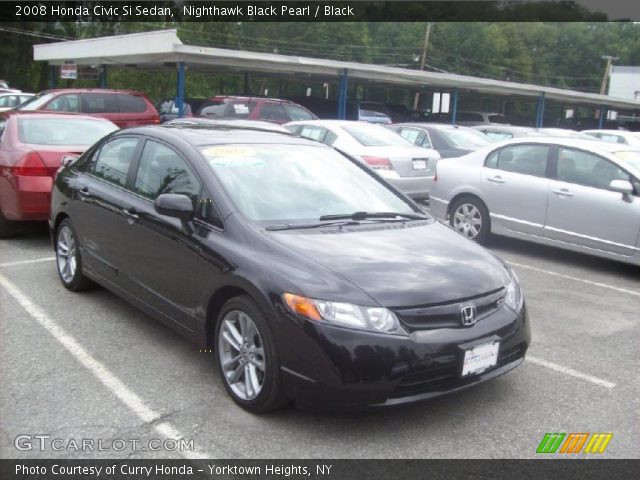 2008 Honda Civic Si Sedan in Nighthawk Black Pearl