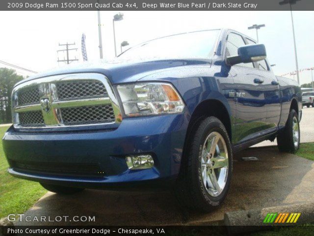 2009 Dodge Ram 1500 Sport Quad Cab 4x4 in Deep Water Blue Pearl