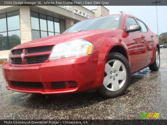 2009 Dodge Avenger SE in Inferno Red Crystal Pearl