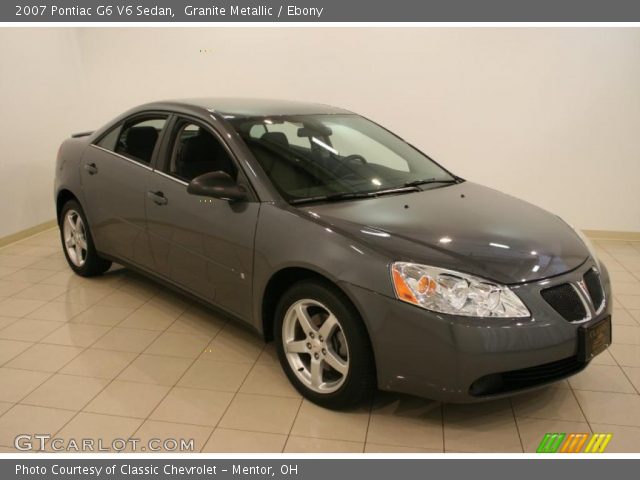2007 Pontiac G6 V6 Sedan in Granite Metallic