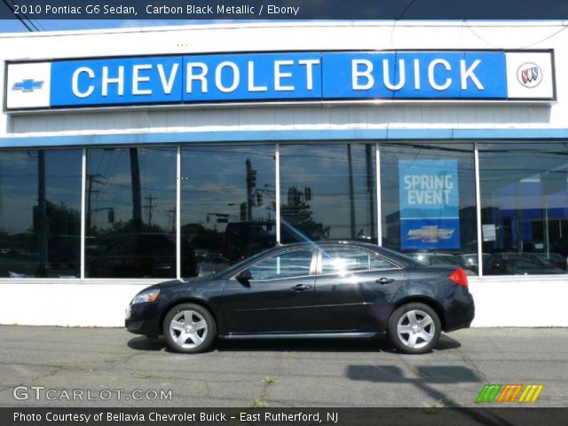 2010 Pontiac G6 Sedan in Carbon Black Metallic