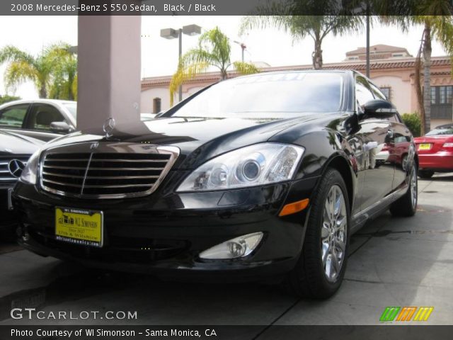 2008 Mercedes-Benz S 550 Sedan in Black